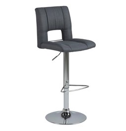 Bar stool Asylva, d.grey, H115x41.5x52cm, seat height 62-83cm