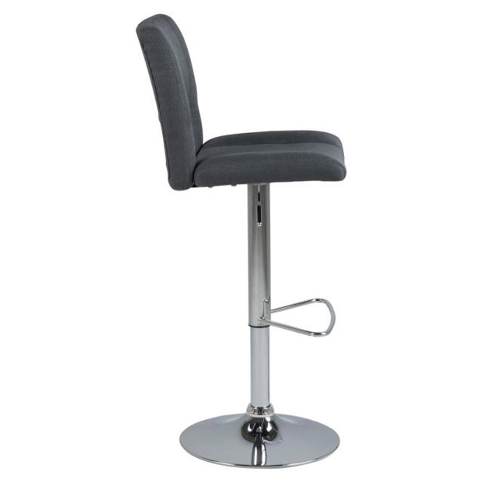 Bar stool Asylva, d.grey, H115x41.5x52cm, seat height 62-83cm