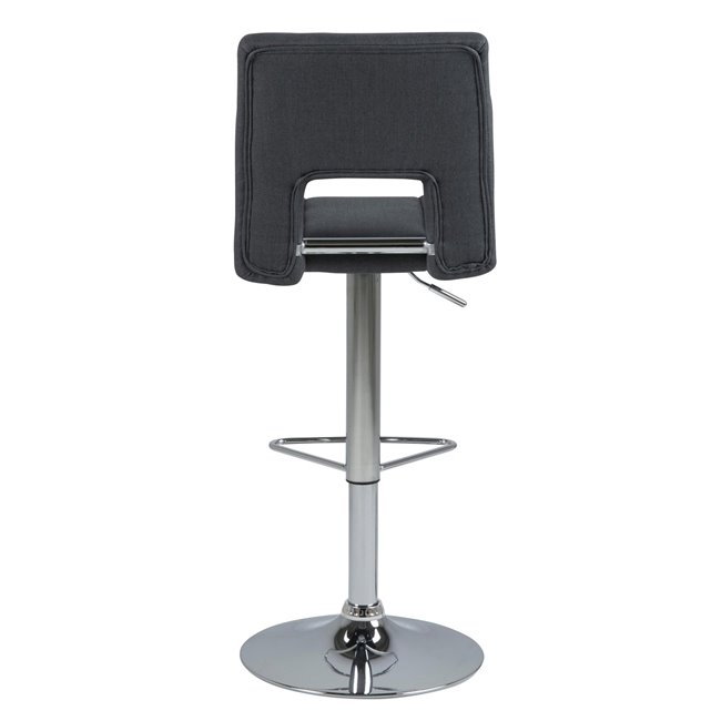 Bar stool Asylva, d.grey, H115x41.5x52cm, seat height 62-83cm