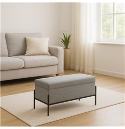 Bench with storage box  Marsberg, brown, H43x80x40cm