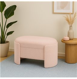 Bench with storage box Caldelari S, mauve, H31x73x35cm