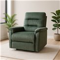 Electric recliner Oktavio, green, H90-105x78x93-156cm, seat height 59cm