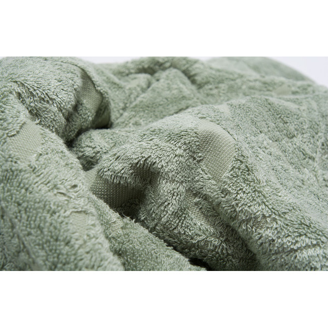 Bamboo towel Bamboo leaves, 70x140cm, light green colour, 550g/m2