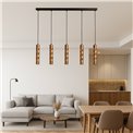 Pendant lamp Imalla Coffe Gold, H55-235x120x5.5cm, GU10x5 5W(MAX)