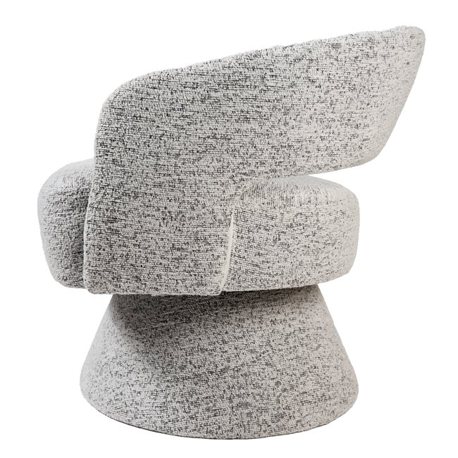 Кресло для отдыха Delle, swivel, white,H72x71x72см, высота сиденья 45см