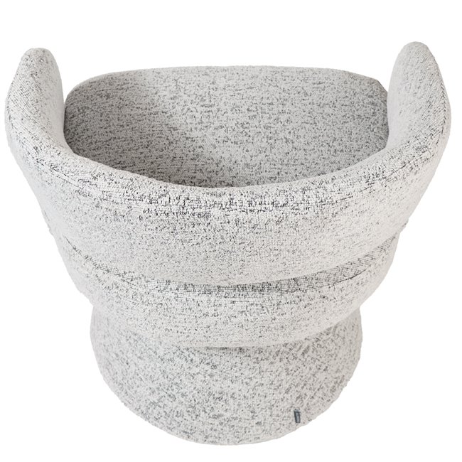 Кресло для отдыха Delle, swivel, white,H72x71x72см, высота сиденья 45см