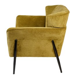 Кресло для отдыха Dolni, желтый, H83x81x83см, высота сиденья 44см