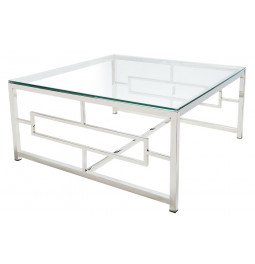 Кофейный столик Eisenberg, цвет серебро, 100x100x38см 