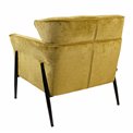 Armchair Dolni, yellow, H83x81x83cm, seat H 44cm