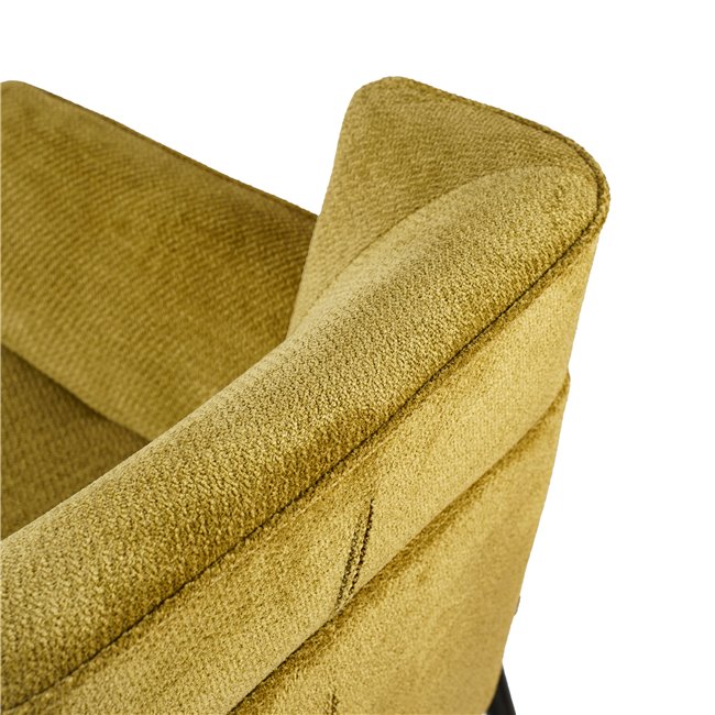 Armchair Dolni, yellow, H83x81x83cm, seat H 44cm
