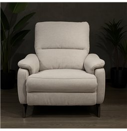 Electric recliner Olleo, light gray, H85-102x85x95-155cm, seat height 52cm