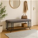 Bench Mariotto linen MD, H47x120x40cm