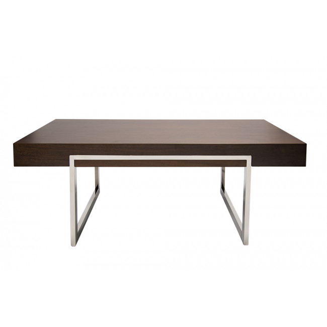 Coffee table Eisdorf, walnut wood veneer, 120x60x45cm