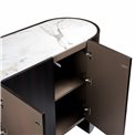 Sideboard Romanna SB, 12 mm sintered stone/MDF/oak veneer, H80x180x42cm