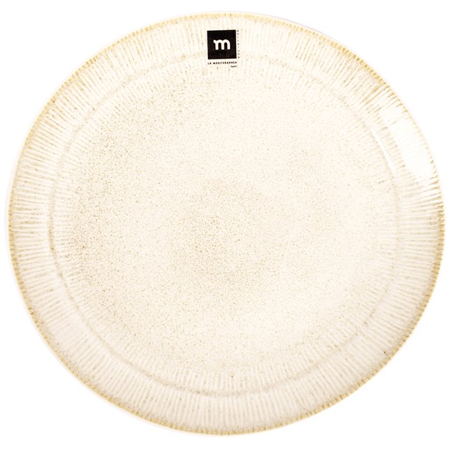 Dinner plate Calobra, creme, porcelain, D26.2cm