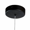 Pendant lamp Mariolla, black, LEDx8W, 3000K, H40-130cm, D35cm