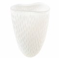 Vase Dally L, glass, white, H28cm, D21cm