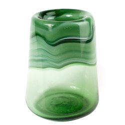 Vase Doria M, glass, green, H27  D19.5cm
