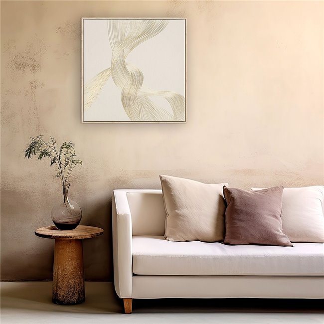 Картина на холсте Golden Swirl, 60x60cm