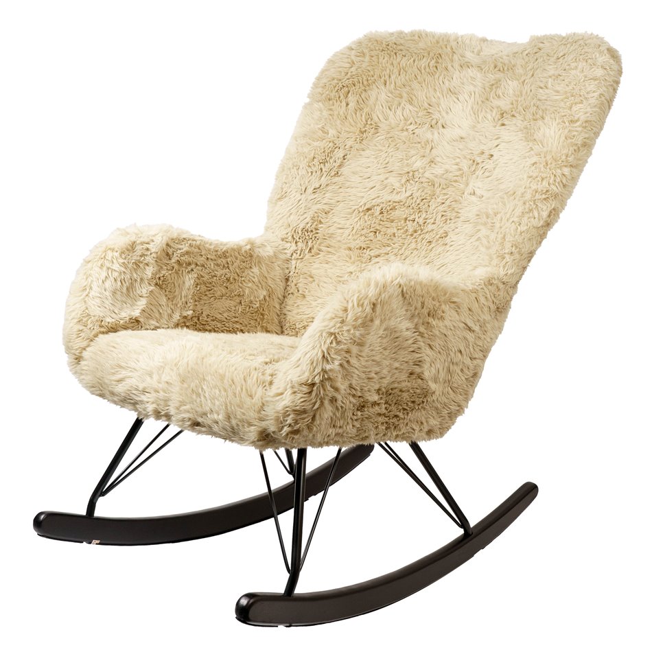 Rocking chair Amoretto YFDR-2-K, taupe, H104x69x101cm, seat height 47cm