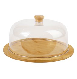 Bamboo plate Frilele w lid, H15.5cm, D30cm
