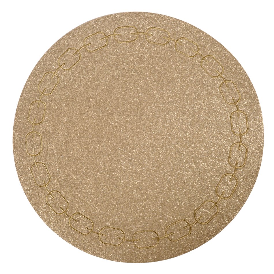 Placemat Padeany, brown, D38cm