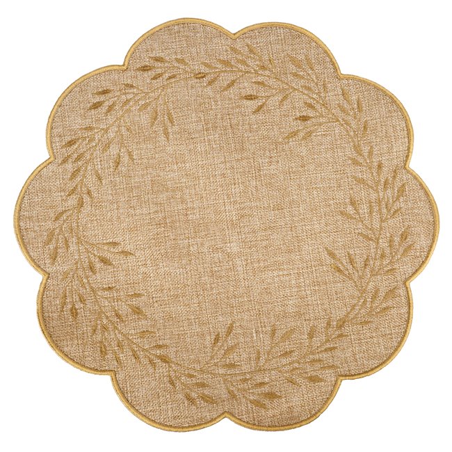 Placemat Paderno 2, brown, D38cm