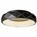 Ceiling lamp Ruidera black, H12cm, D50cm, LED 28.8W, 3000K, 2500-3200lm