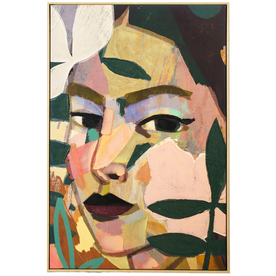 Canva Face, multi, 120x80x4.2cm