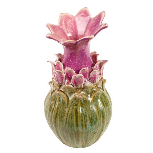 Vase Pink, ceramic, H27.5x14.5x14.5cm