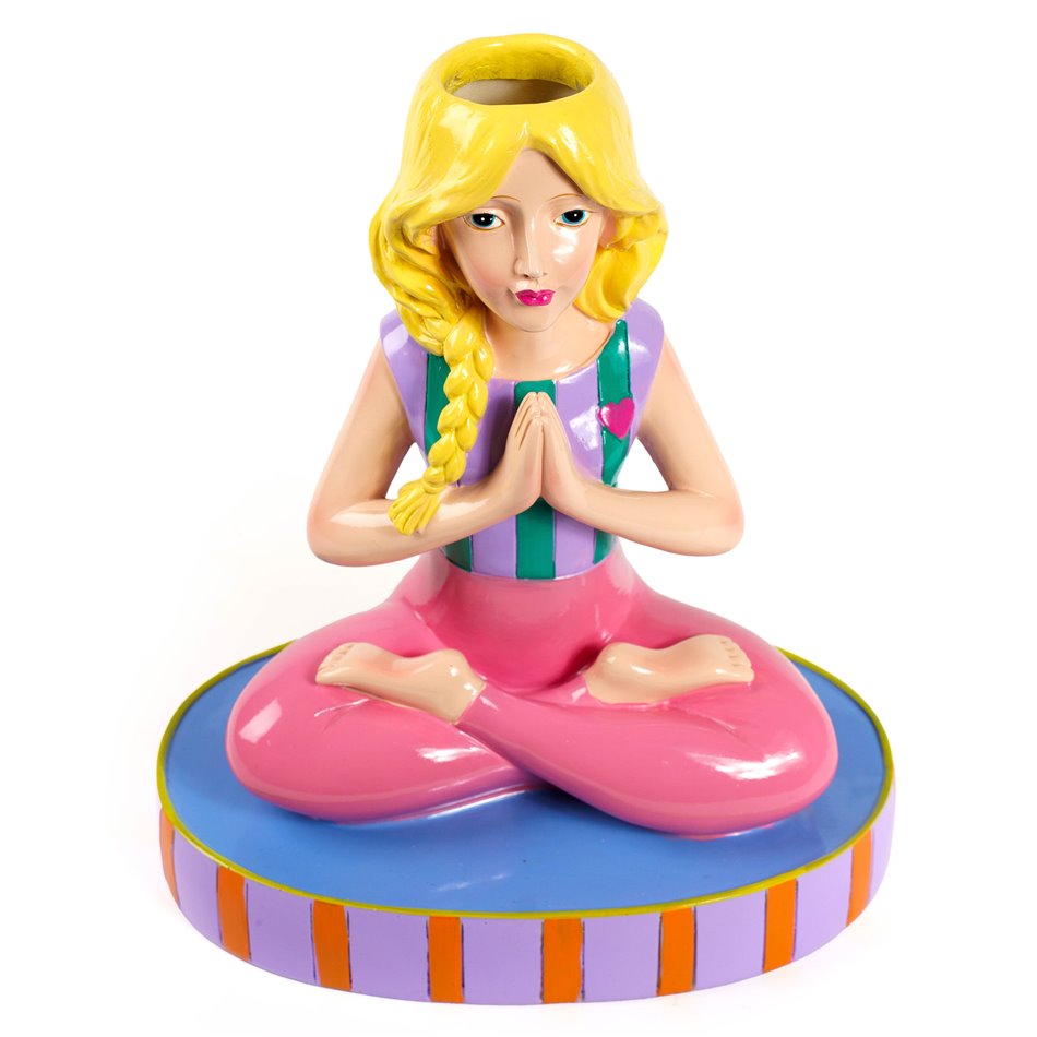 Vase Yoga Lady L, multi, H25x21.5x13cm
