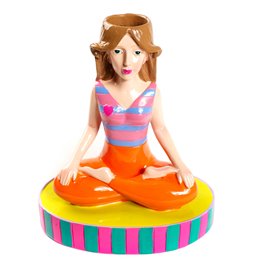Vase Yoga Lady M, multi, H20x16.5x10cm