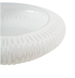 Decorative tray Dandy, white, H8cm, D30.5cm