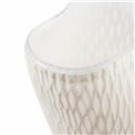 Vase Dally M, glass, white, H23cm, D19cm