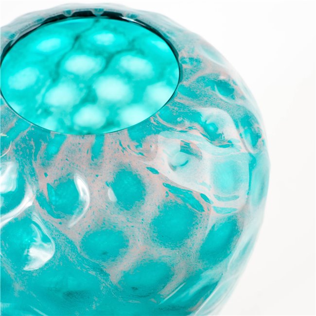 Vase Deli Turq, glass, H27cm, D17cm