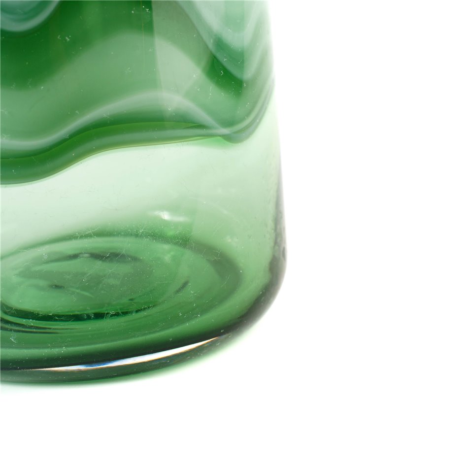 Vase Doria L, glass, green, H33.5cm, D17.5cm
