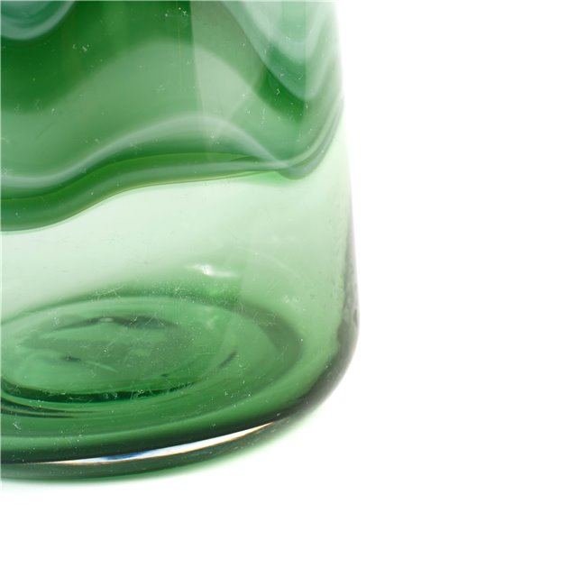 Vase Doria L, glass, green, H33.5cm, D17.5cm