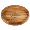 Acacia wood tray BON APPETIT, H4.8cm, D36.5cm