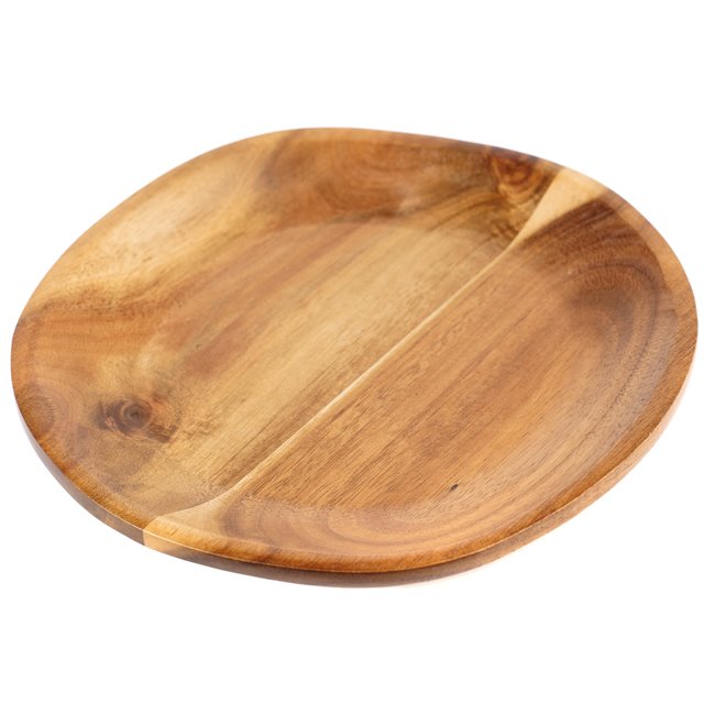 Acacia wood plate Frinton, H2.6x21.5x20.3cm