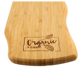 Bamboo cutting board ORGANIC FOOD, 48x14cm H1.5cm