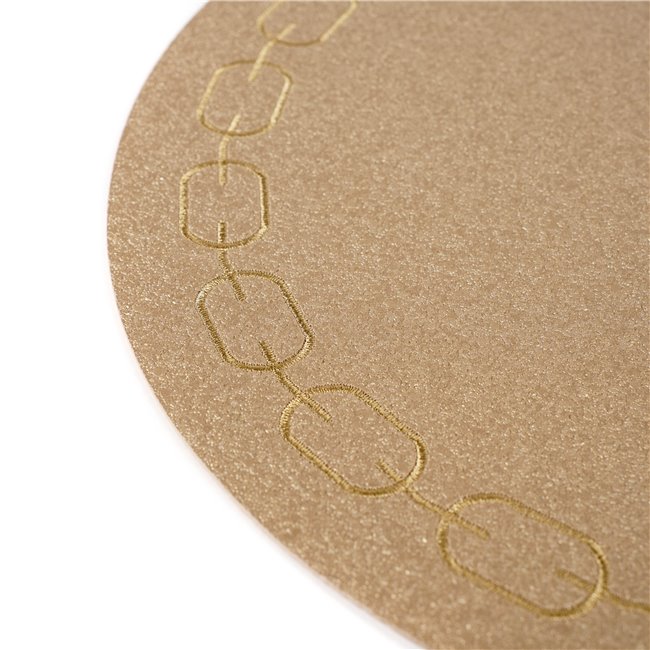 Placemat Padeany, brown, D38cm