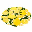 Placemat Pagonda, yellow/green, D35cm
