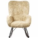 Rocking chair Amoretto YFDR-2-K, taupe, H104x69x101cm, seat height 47cm