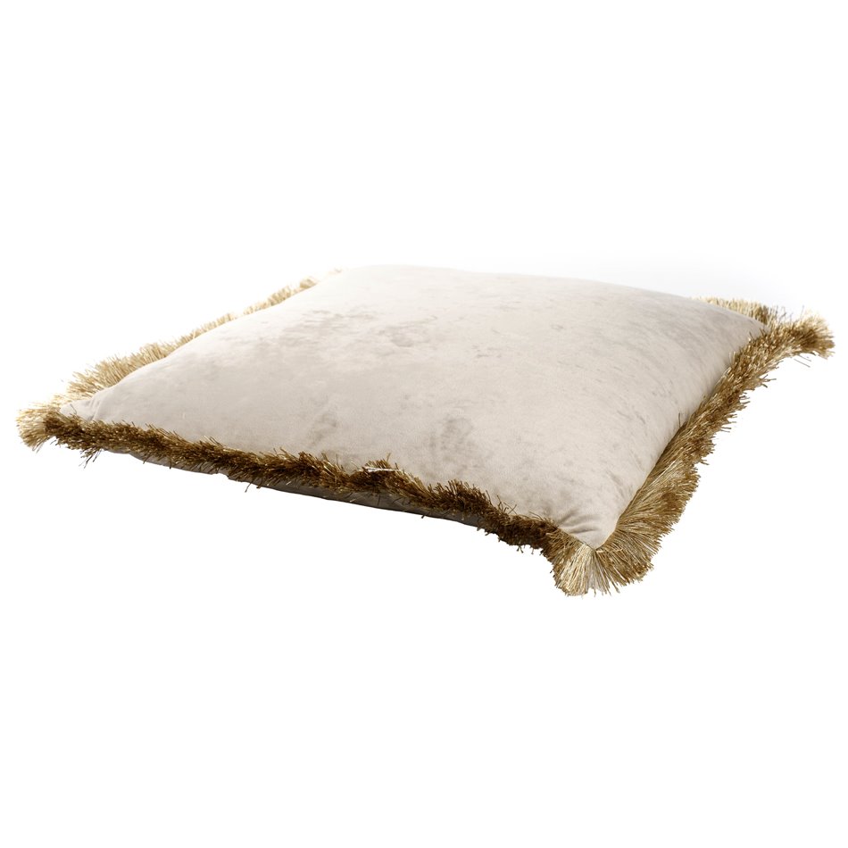 Decorative pillow Jumis, taupe, velvet, 50x50cm