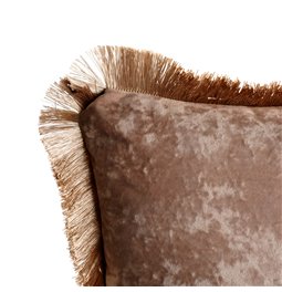 Decorative pillow Jumis, mauve, velvet, 50x50cm