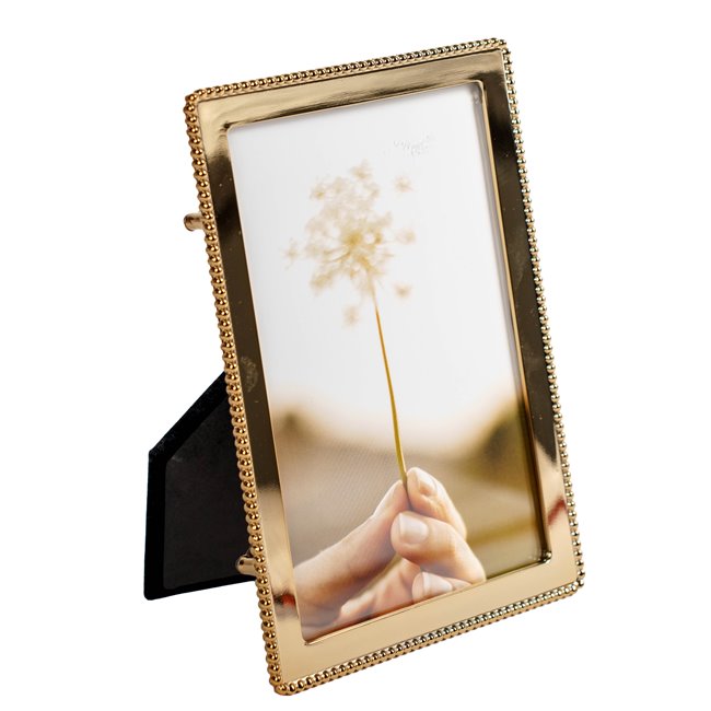 Photo frame Kaira, gold color, 10x15cm photograph, H17x12x10cm