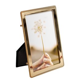 Photo frame Kaira, gold color, 10x15cm photograph, H17x12x10cm