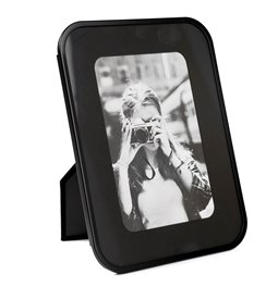 Photo frame Kamilla, black, 10x15cm photograph, H19.5x14.5x9cm