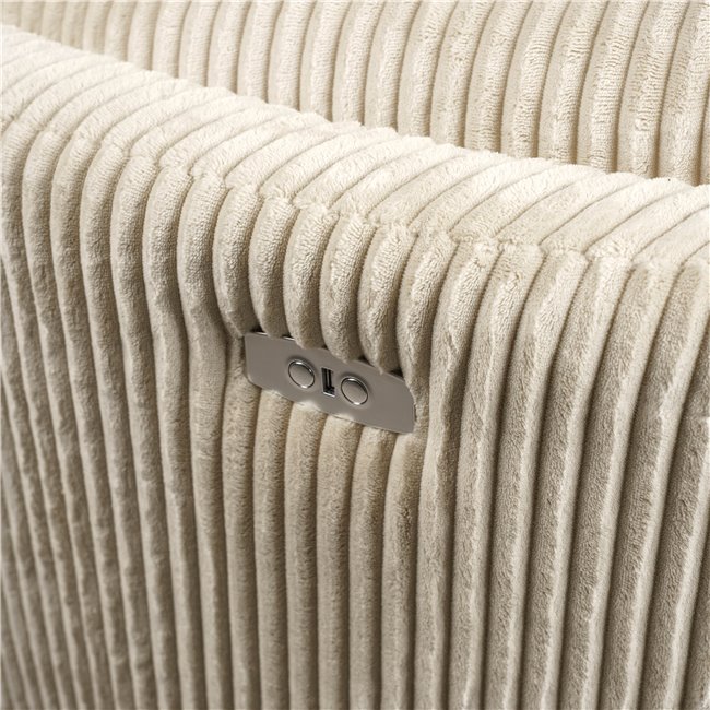 Electric recliner/rocking chair Hoka 01, beige, rotatable 180 degrees, H89-106x101x98-168cm, seat height 50-57cm