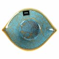 Aperitivo bowl Scratch, brown/blue, porcelain, 15x11.7cm H4.4cm